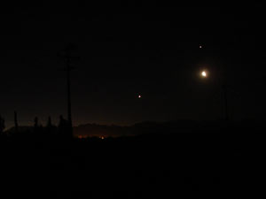 La Luna, Venus y J�piter (26/02)