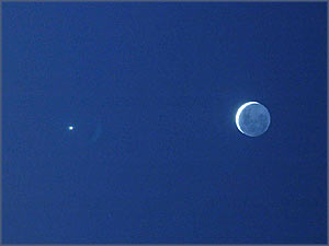 La Luna y Venus :: Sur Astron&oacute;mico