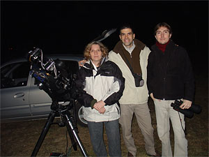 Adriana Fern�ndez, Leonardo Julio y Enzo De Bernardini