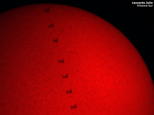 Secuencia del Tr�nsito de la ISS