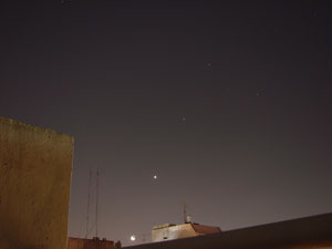 Luna, Venus, Saturno y Regulus :: Sur Astron�mico