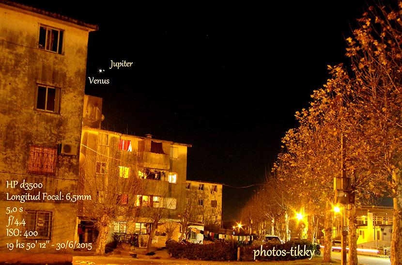 Conjunci&oacute;n Venus-J&uacute;piter