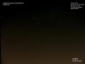 Scorpius y c�mulos (ISO-400)