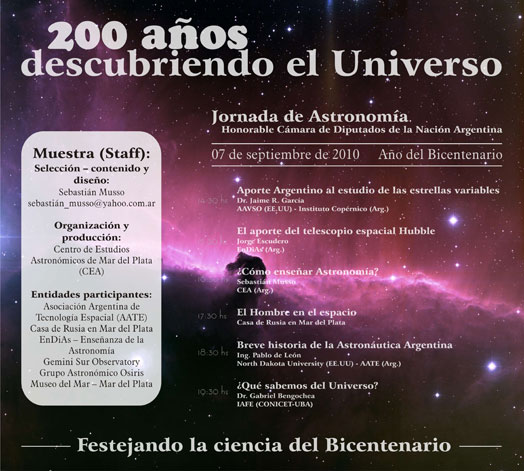 Jornadas de Astronom&iacute;a