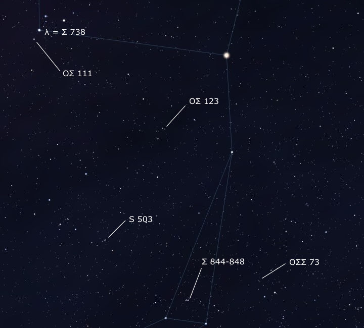 Dobles en Orion - regi&oacute;n norte